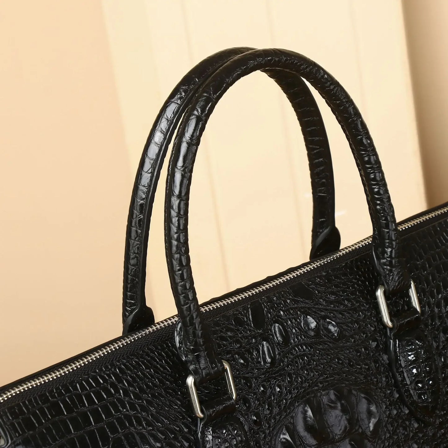 2025 New alligator Laptop Bags Cow Genuine Leather Men's Briefcase Luxury Brand Male Handbags Men Messenger 14 Inch Computer Bag