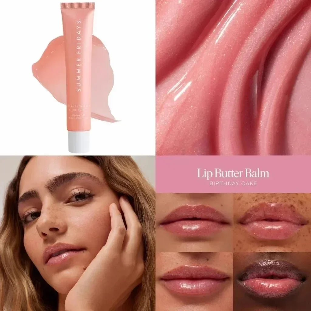 Butter Lip Balm Sets Vanilla Pink Cherry Chocolate