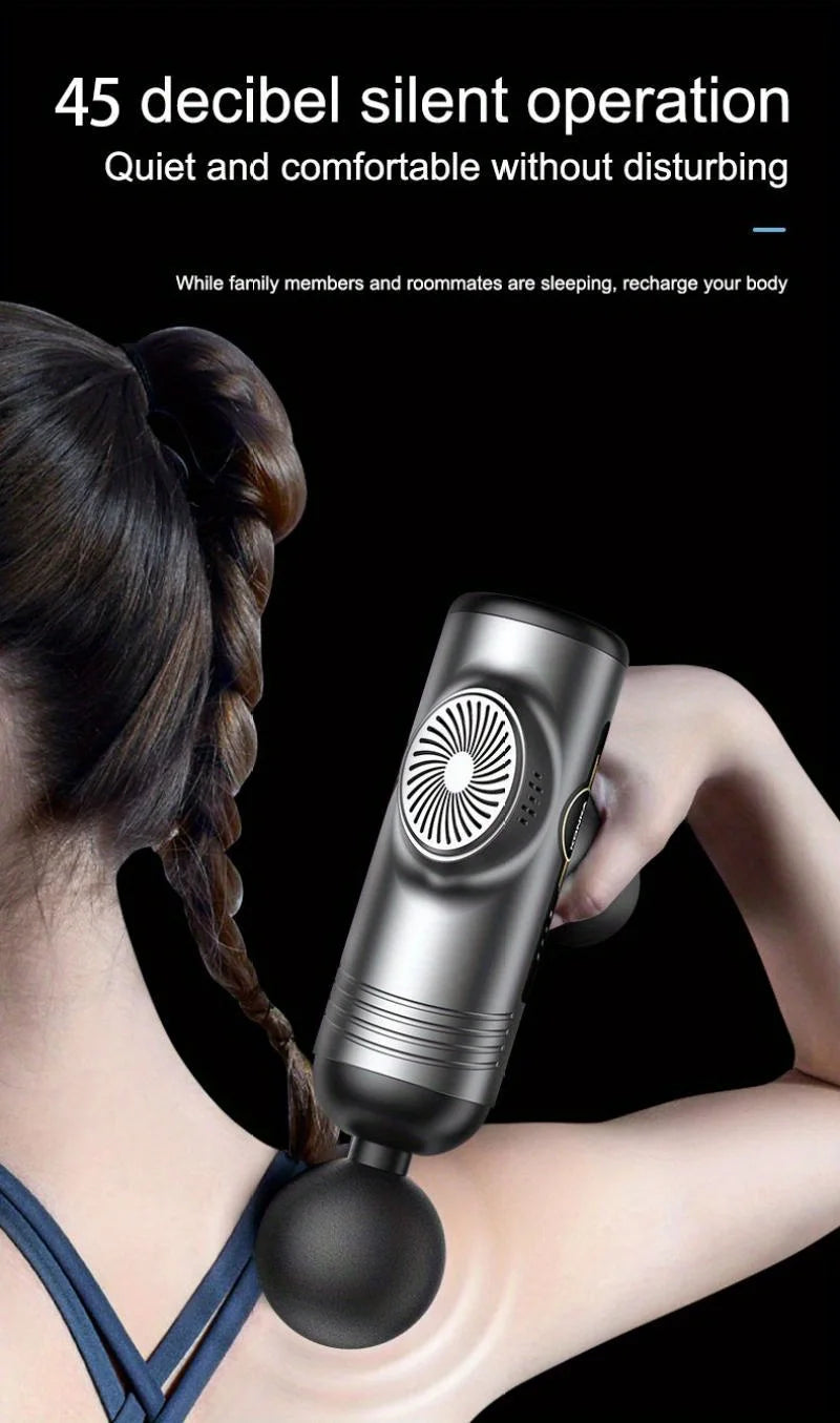 Portable Fascia Gun Vibration Massage Gun - Deep Muscle Relaxation Fitness Recovery Device