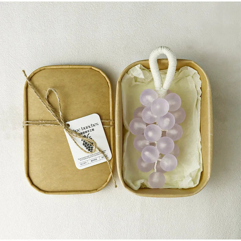 Handmade Soap Bar,Pearl Grape Bunches Bathing & Washing & Cleaning & Nourishing Gift Box Soap,Plant Extraction Mild Remove Dirt