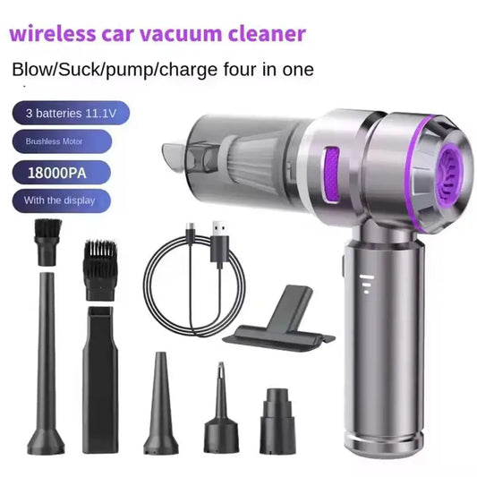 Car vacuum cleaner Wireless Portable Multipurpose Powerful HandHeld Cleaner For Home and Car  Cleaning Machine