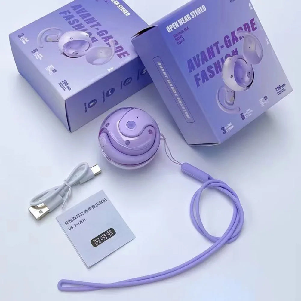 Wireless BT AI Translation Earbuds 99% Accuracy 144 Languages Real-time Language Translation Earphones Smart Voice Translator fo