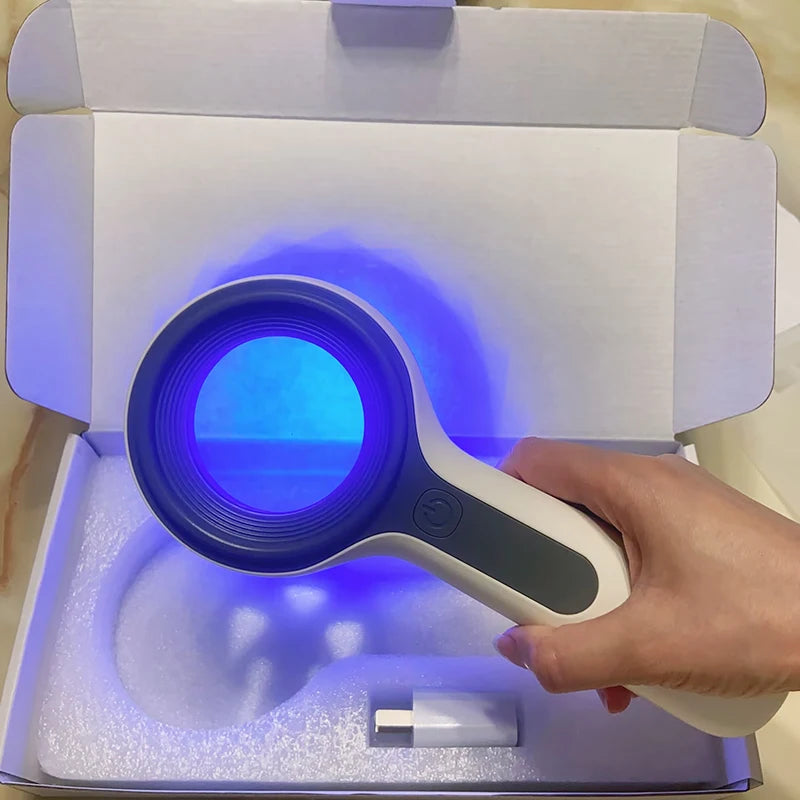 NEW Woods Lamp Skin Analyzer For Skin UV Magnifying For Beauty Facial Testing Wood Lamp Light Skin Analysis Detection Skin Care