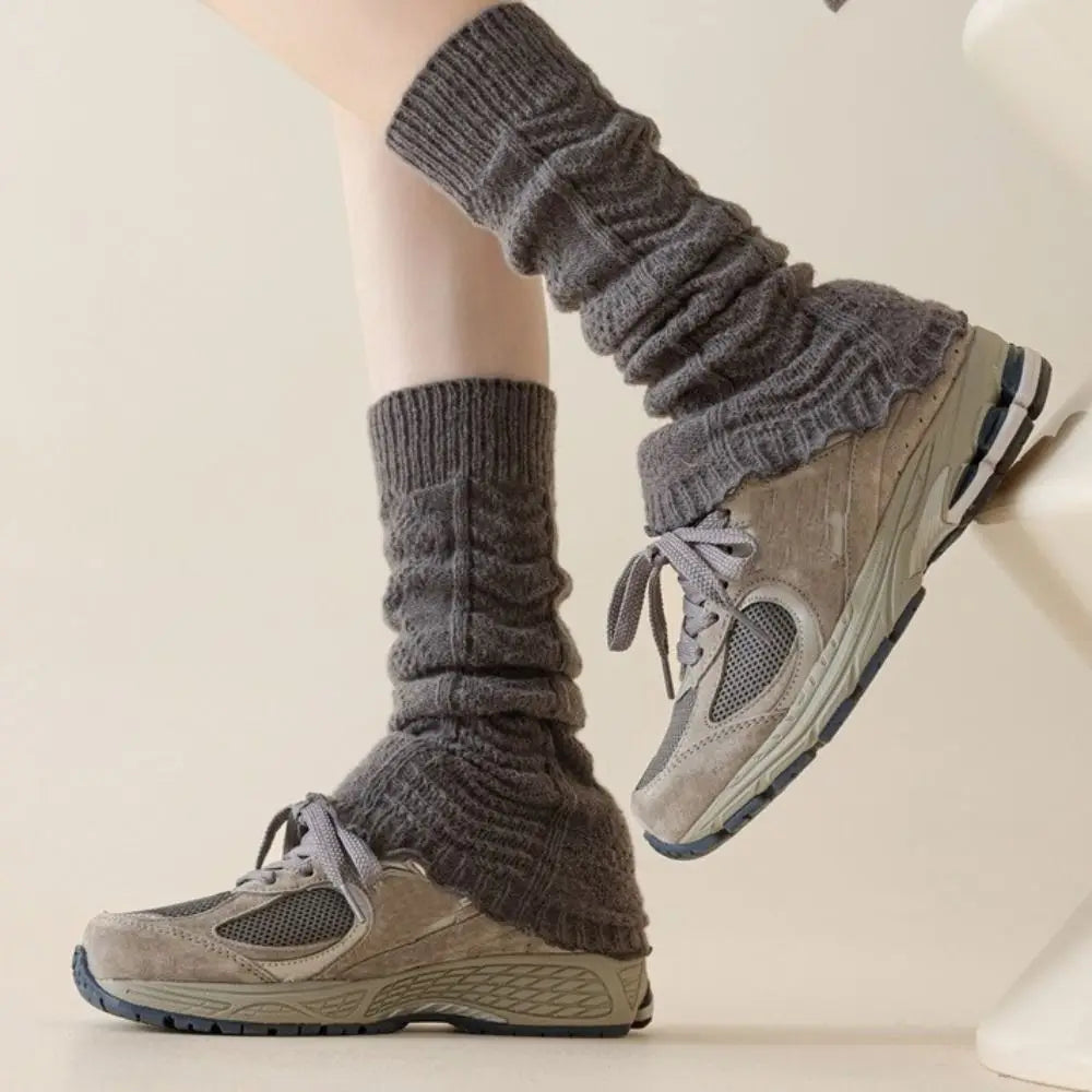 New Knitting Leg Warmers Cute Sweet Warm Foot Cover Boot Warmers Autumn Winter
