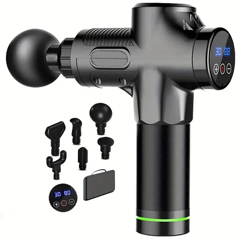 Portable Fascia Gun Vibration Massage Gun - Deep Muscle Relaxation Fitness Recovery Device