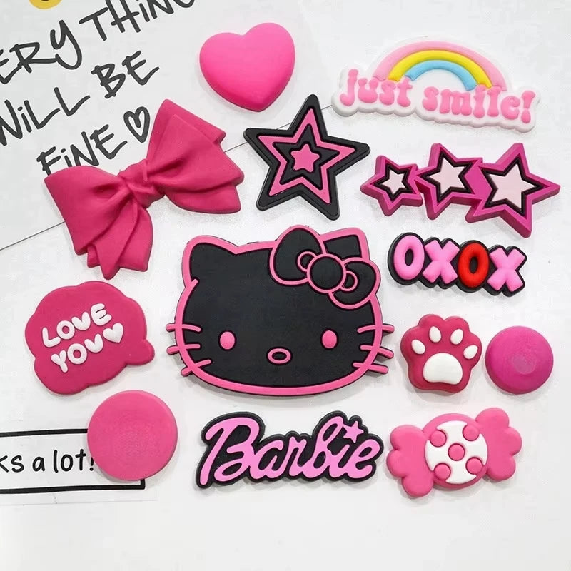 Hello Kitty Shoe Charms Set - #1 Worldwide Cute KT Cat Cartoon Jibbitz for Clogs