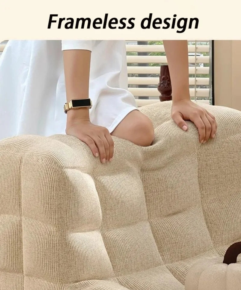 Relaxing Lazy Sofa 1 Person Living Room Corner Sofas Single Nordic Modern Cheap Sofas for Adult Bedroom Family Home Furniture