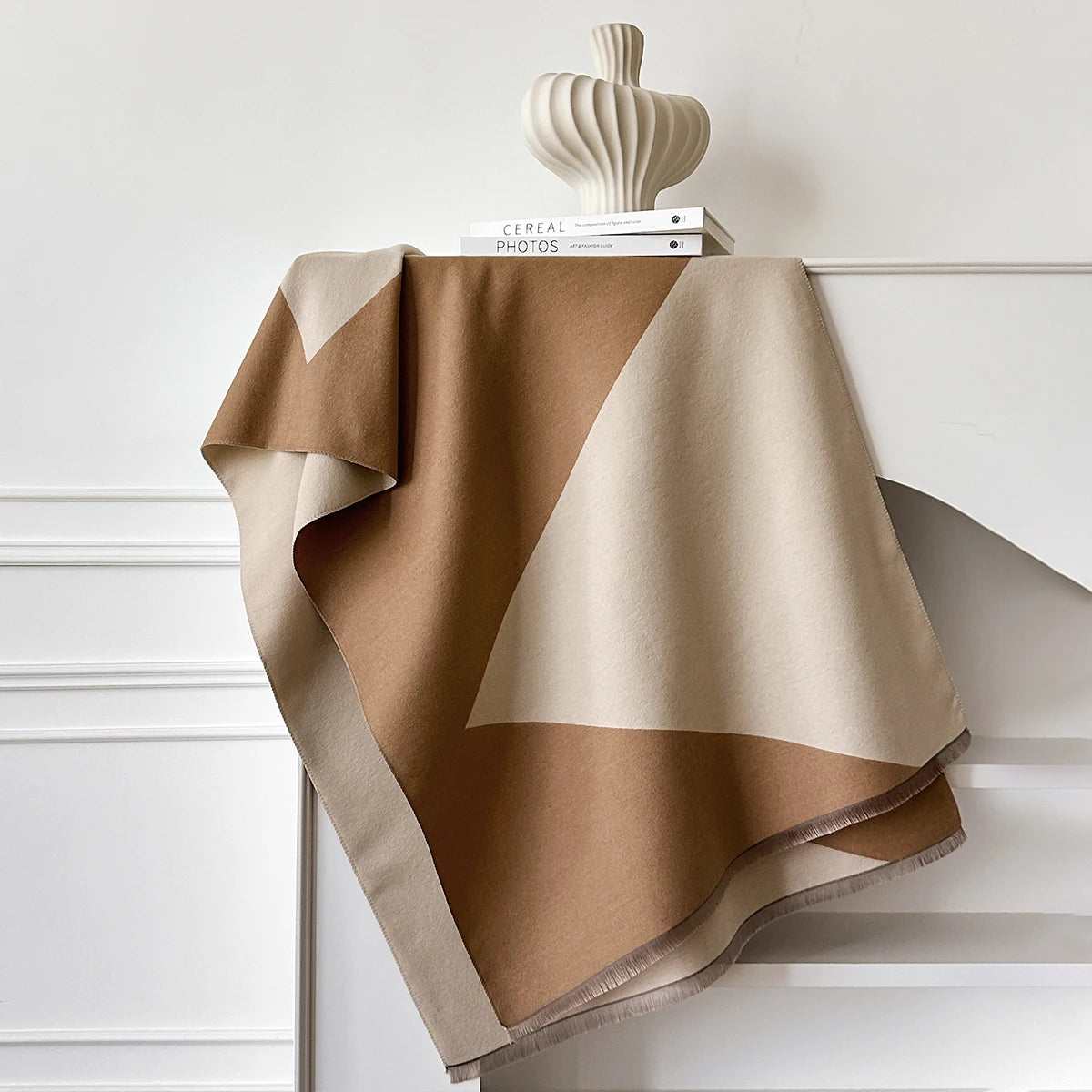Luxury Thick Blanket Shawl - Winter Warm Print Imitation Cashmere Scarf Wrap Pashmina