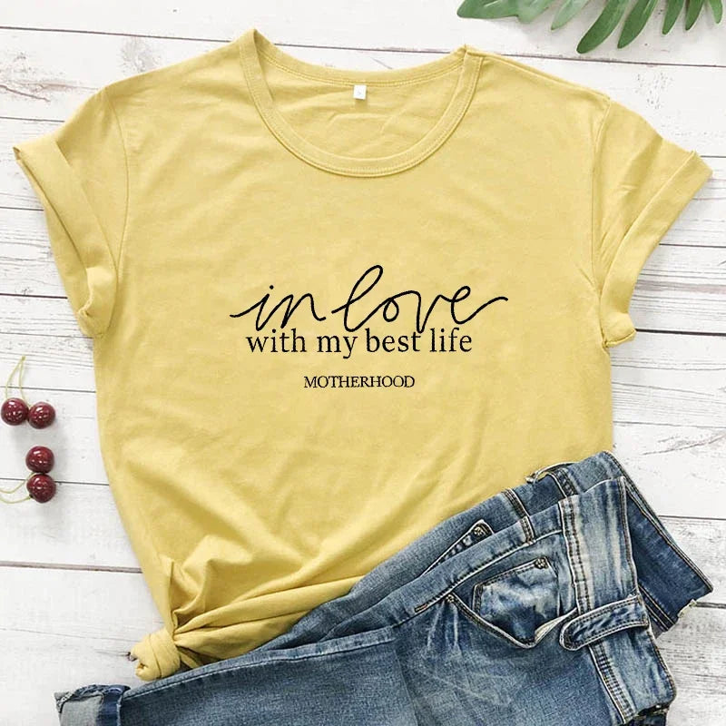 In Love With My Best Life Shirts - Inspirational Shirts | Merch Gone Viral