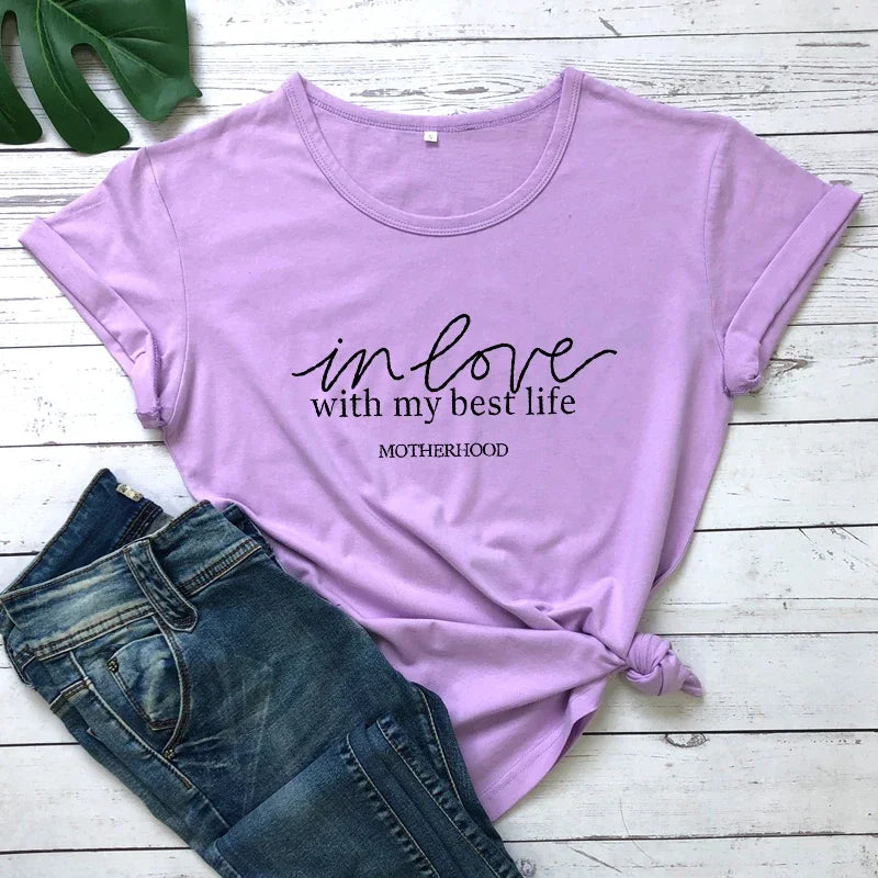 In Love With My Best Life Shirts - Inspirational Shirts | Merch Gone Viral