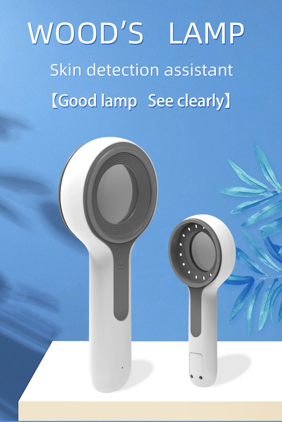Skin Analyzer Skin Examination Beauty Test Medical Wood's Lamp Dermoscope Medical Woods Lamp Skin Analysis Vitiligo Detector