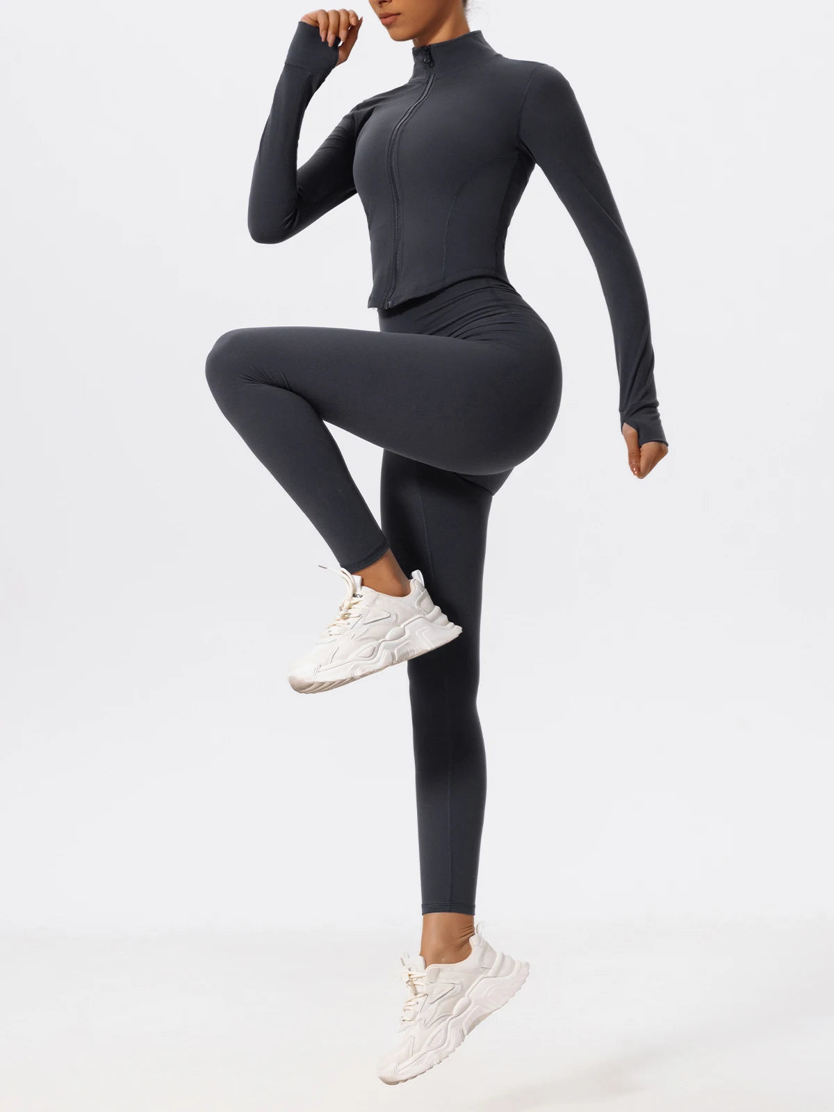 Ultra-Soft Fabrics Casual Tight Sports Jackets Women Zipper Yoga Clothes Quick-Dry Long Sleeve SPORTSWEAR REVOLUTION