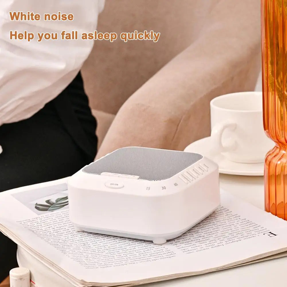 White Noise Sound Machine - 28 Solfeggio Frequencies Rechargeable Baby Sleep Therapy Device