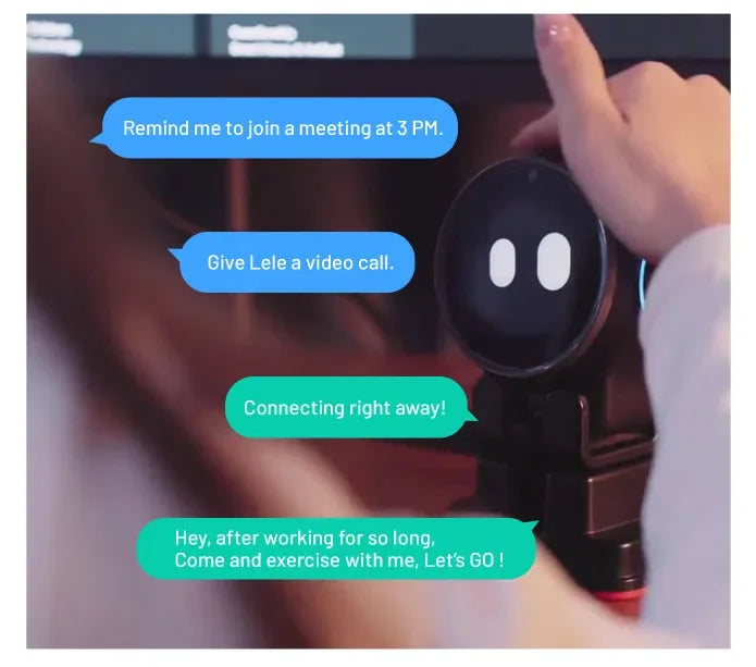 RUX Advanced AI Robot - ChatGPT Bluetooth WiFi Touch Screen Smart Desktop Assistant