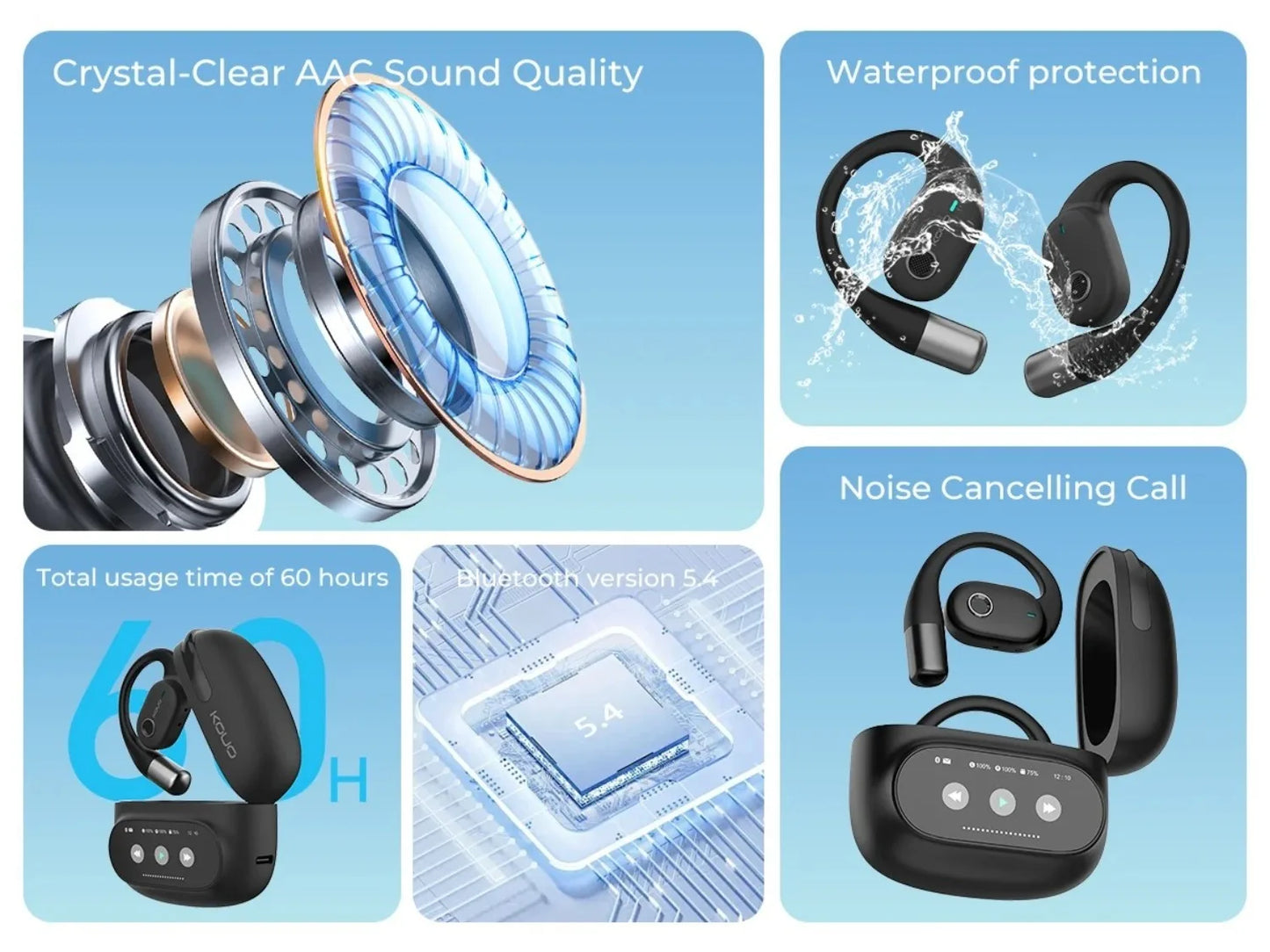 2026 Smart Translator Earbuds – 164 Languages, Bluetooth 5.4, Real-Time Voice Translation