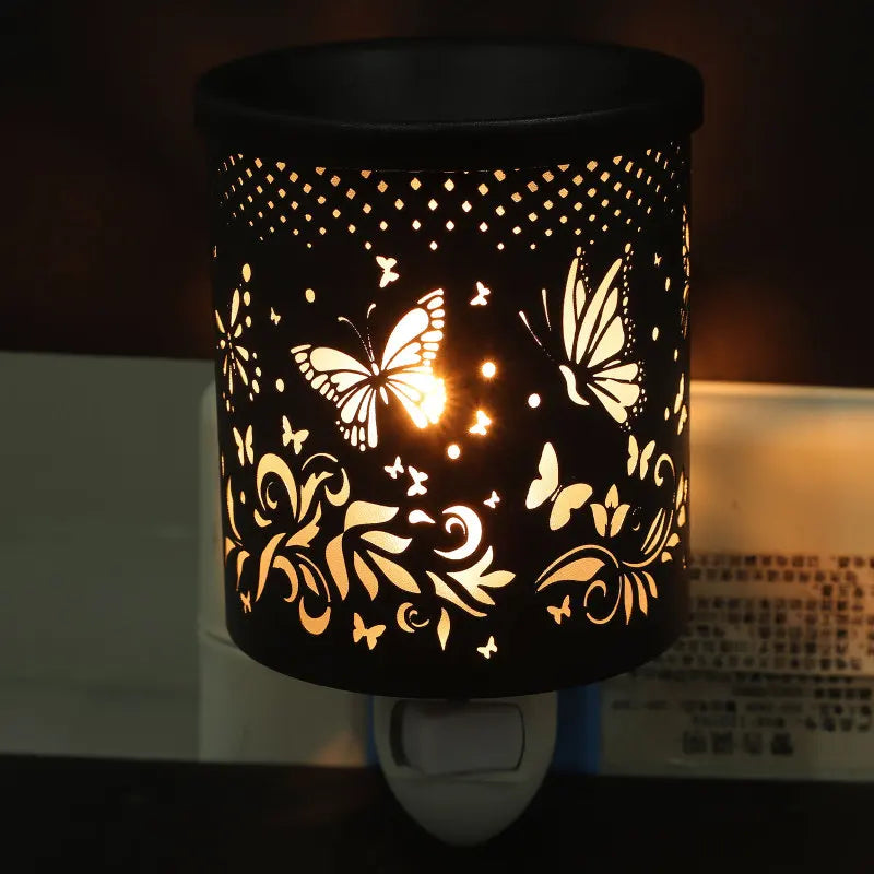 Creative Metal Plug In Wax Warmer Electric Burner Scented Oil Night Lamp Aromatherapy Furnace Bedroom Gift Incense Burner