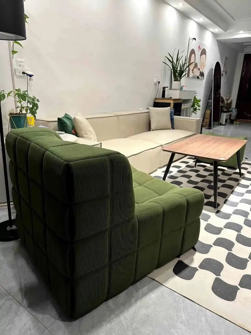 Relaxing Lazy Sofa 1 Person Living Room Corner Sofas Single Nordic Modern Cheap Sofas for Adult Bedroom Family Home Furniture