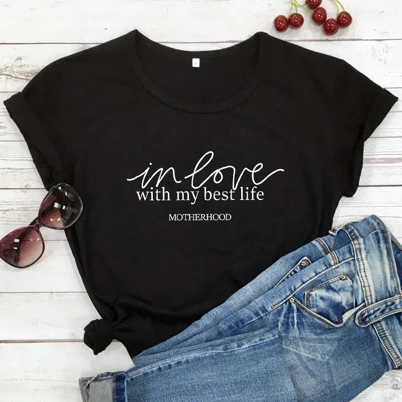 In Love With My Best Life Shirts - Inspirational Shirts | Merch Gone Viral