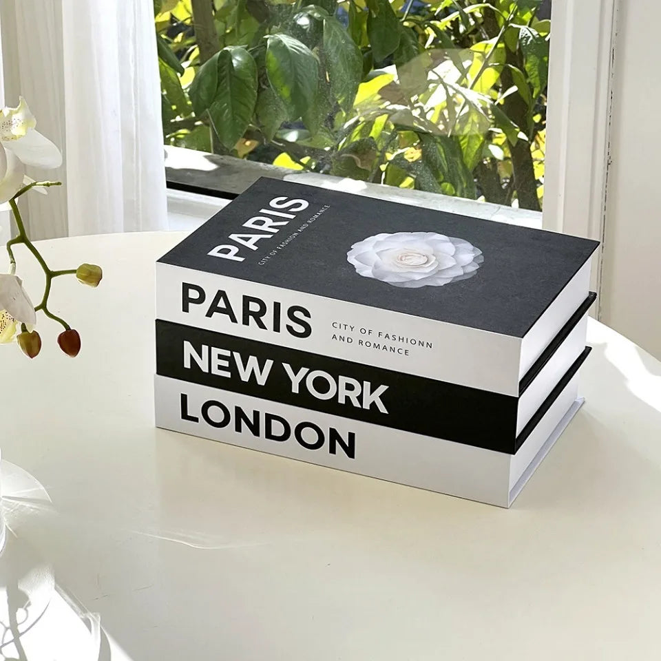 Modern Simulation Books Decorations - Luxury Coffee Table Ornaments for Living Room Study