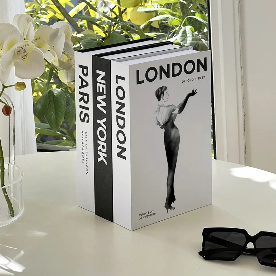 Modern Simulation Books Decorations - Luxury Coffee Table Ornaments for Living Room Study