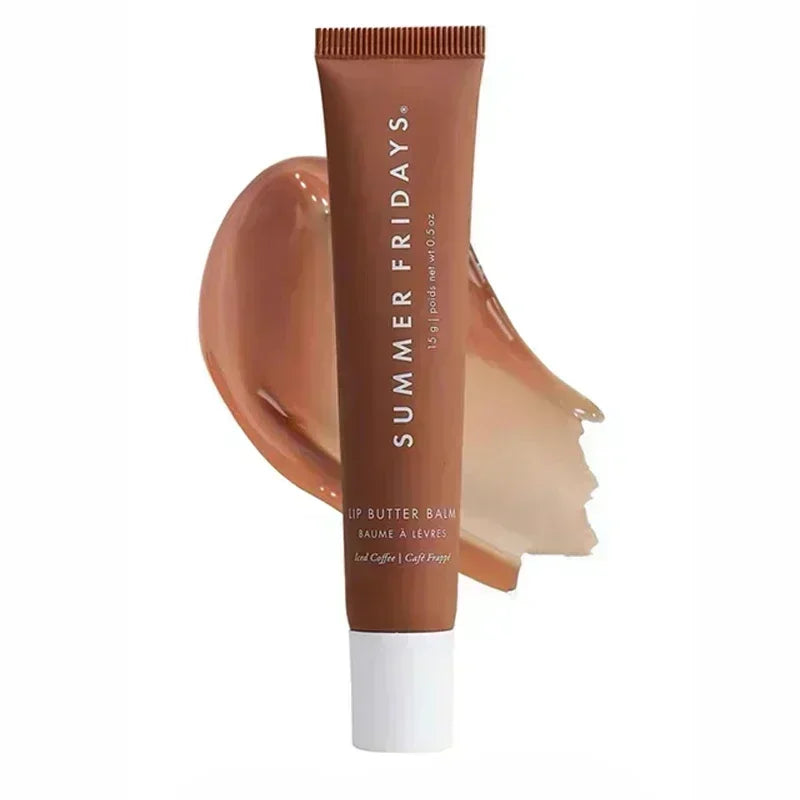 Iced Coffee Butter Lip Balm Moisturizing Transparent Lipstick Set Smooth Soft Tube Mirror Lip Gloss Lip Makeupv