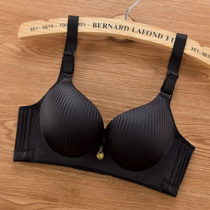 Wireless Push Up Bra 8cm Padded Bralette for Women Plus Size No Underwire Thickened Soft Cup Adjustable Straps Comfort Lingerie