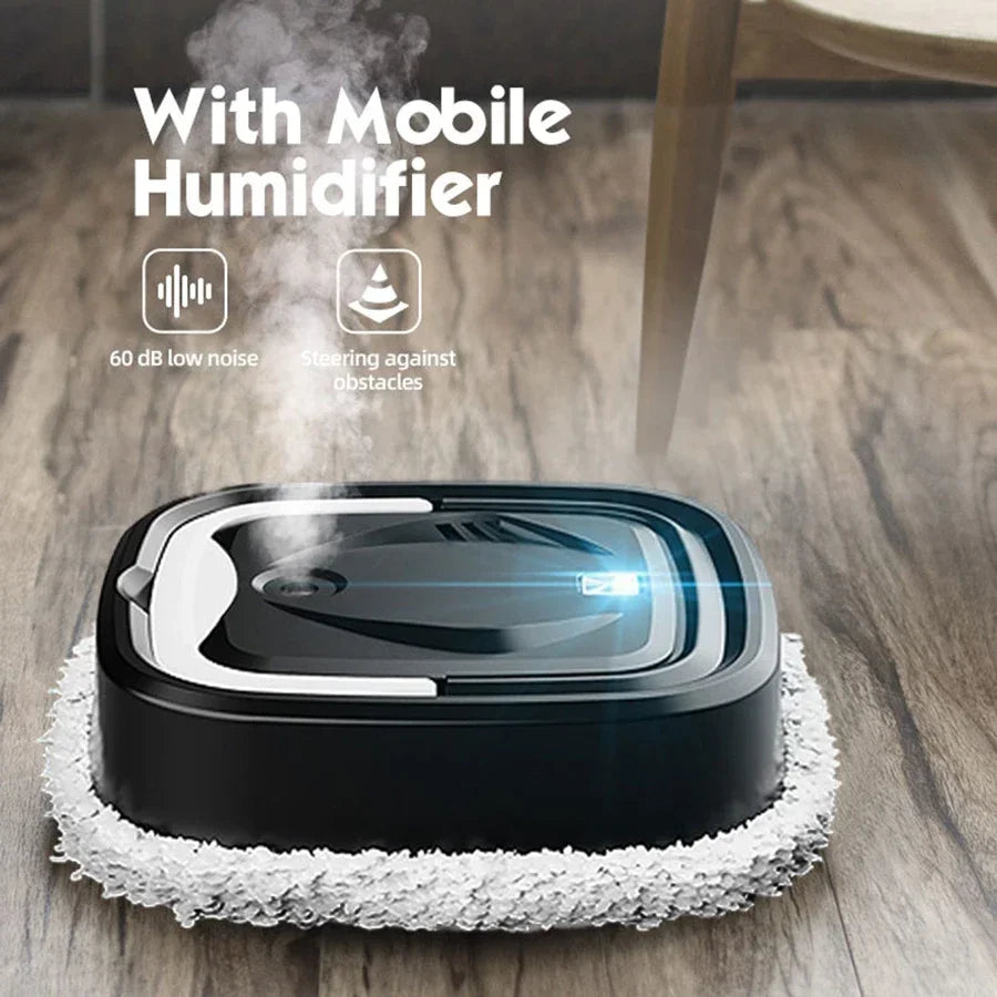 Smart Robot Vacuum with Auto Mopping - Wireless Strong Suction Humidification Spray