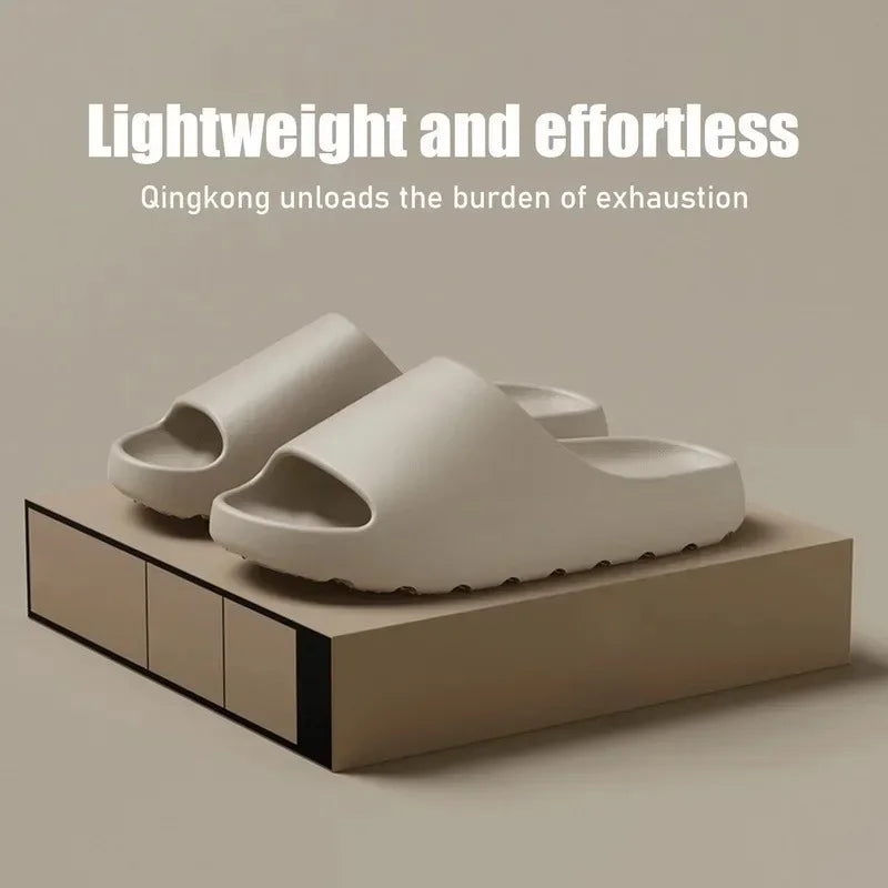 Coconut Slippers Cloud Thick-Soled Sandals Soft Bottom Beach Men Women EVA Slides COCONUT LUXURY