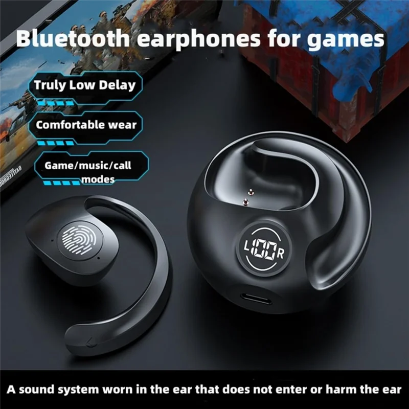 A48T Bluetooth Open Gaming Earphone IPX5 Waterproof Noise Canceling Sports Wireless Bluetooth Earphone For Android/IOS
