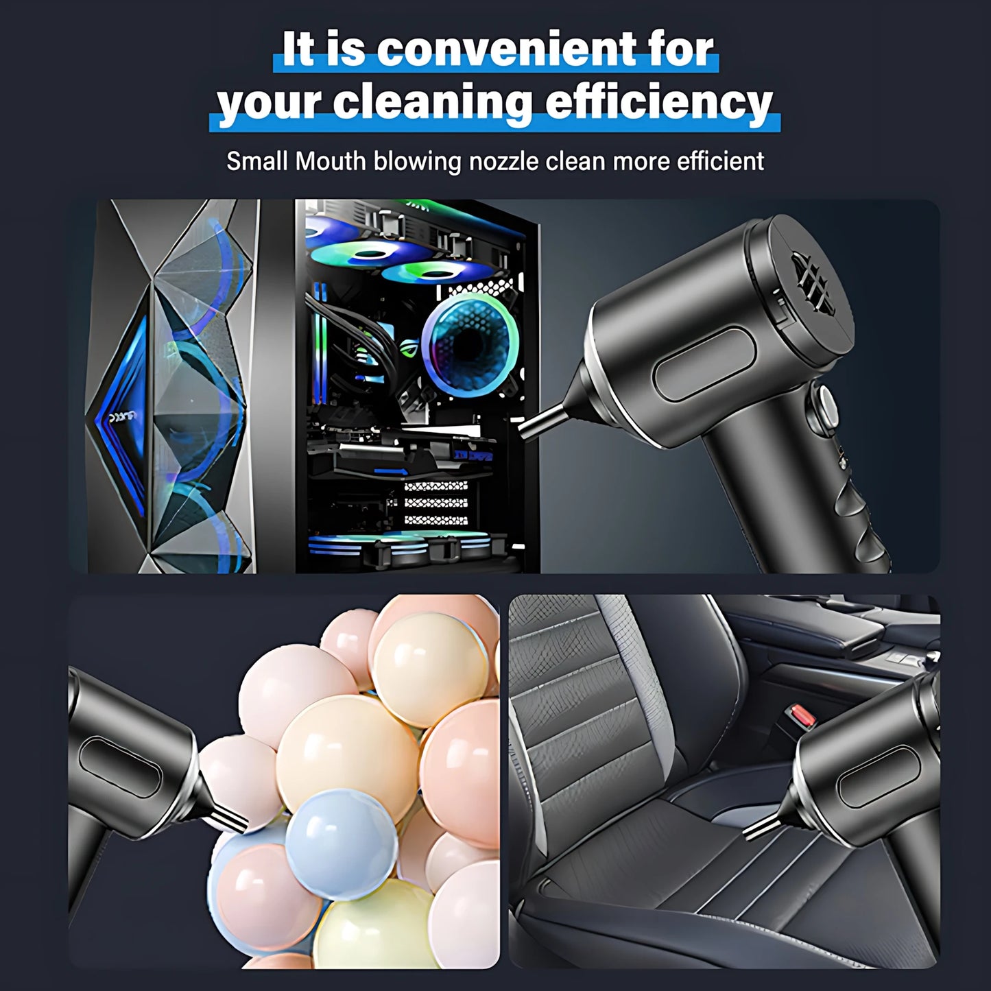 New Portable Wireless Car Vacuum Cleaner Wireless Vacuum Cleaner Dual Use for Home and Car 30W High Power Powerful Vacuum Cleane