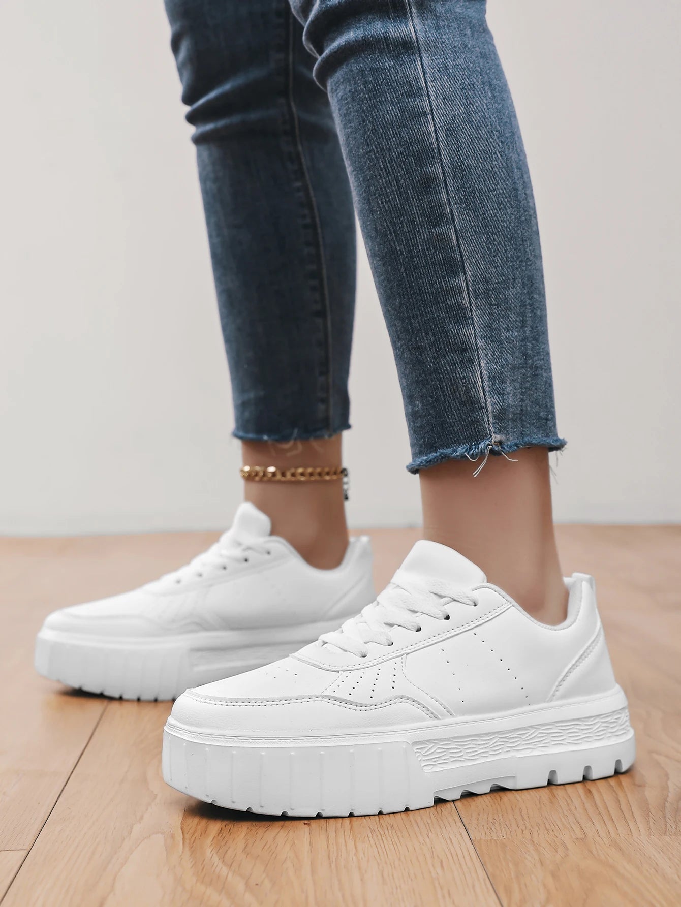 Women Casual Sneakers PU Leather Platform Sneakers for Women Classics Comfort Skateboarding Shoes Non-Slip Free Shipping