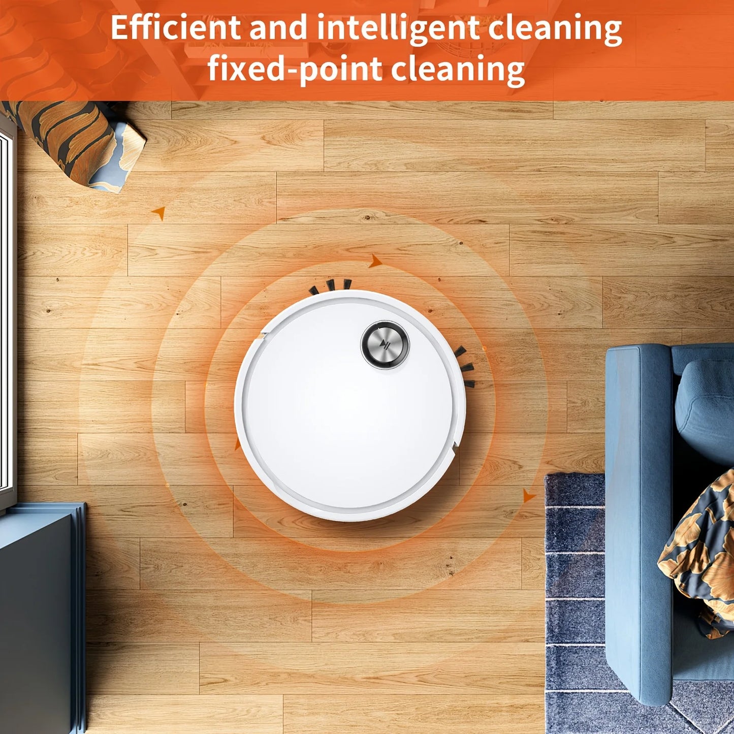 Smart Robot Vacuum with APP Control - Multi-Functional Floor Cleaning for Busy Families