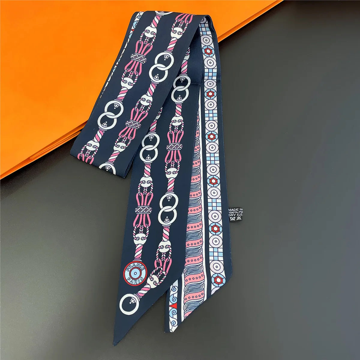 NEW 2026 Long Scarf for Women Narrow Ribbon Headband Female Neckerchief Handle Bag Band Bandana Hair Tie Accessories