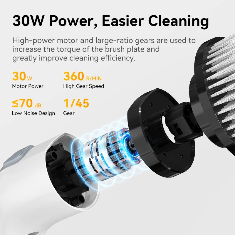 Cordless Electric Cleaning Brush 7-in-1 Bathroom Window Electric Spin Cleaner Kitchen Toilet Automotive Household Rotate Clean