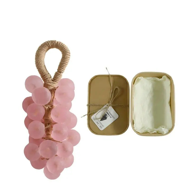 Handmade Soap Bar,Pearl Grape Bunches Bathing & Washing & Cleaning & Nourishing Gift Box Soap,Plant Extraction Mild Remove Dirt
