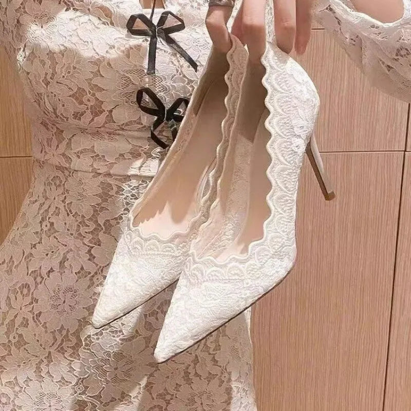 Women High Heels 2025 New Spring Design Pointed Toe Woman Pumps Thin Heels Elegant Nightclub Party Female Shoes Zapatos De Mujer