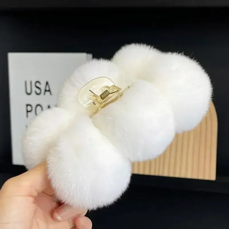 Hair Claw Accessories for Women Furry Pins Clips Cheveux Bandeau Korean Fashion Pinza Pelo Barrettes Cheveux Femme Haarschmuck