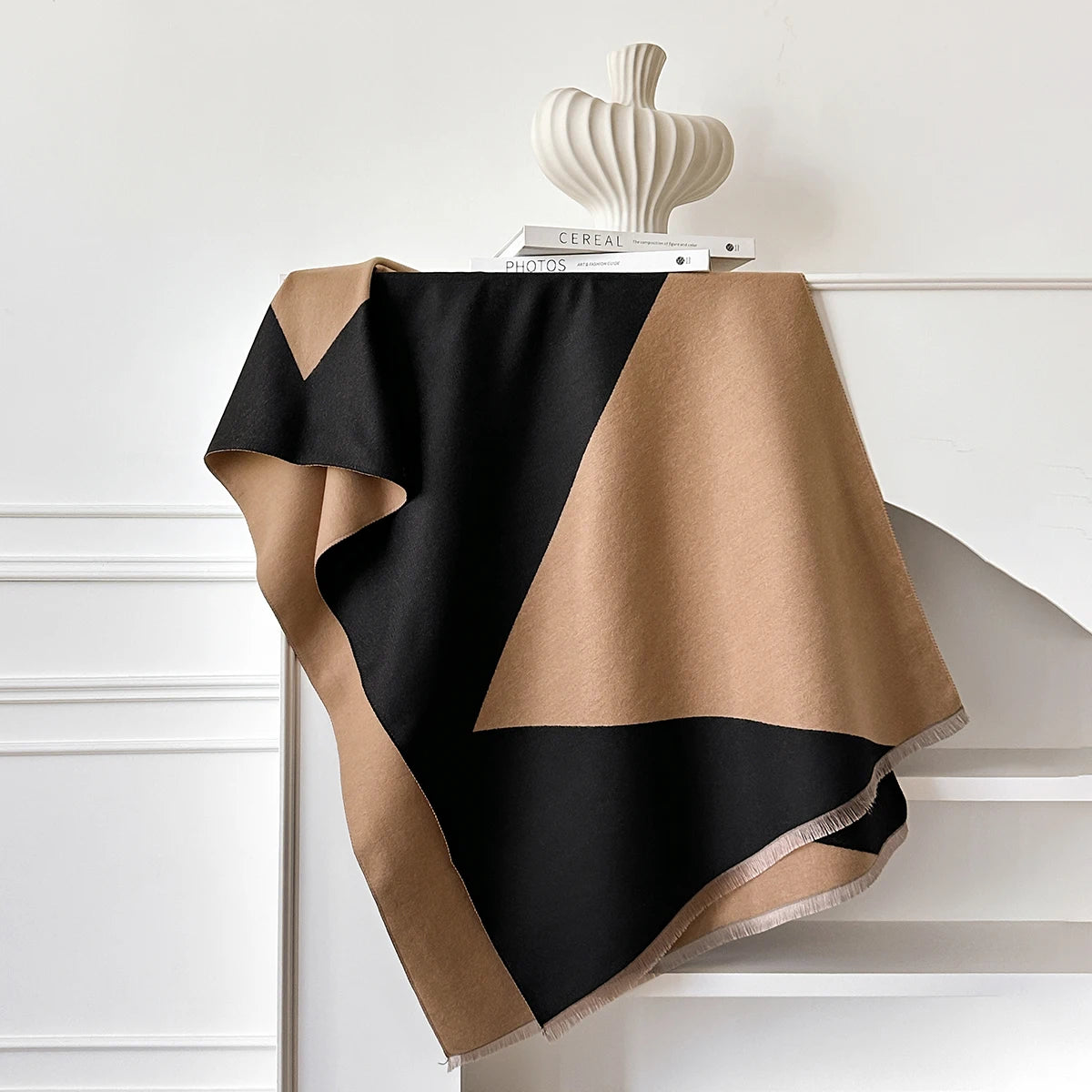Luxury Thick Blanket Shawl - Winter Warm Print Imitation Cashmere Scarf Wrap Pashmina