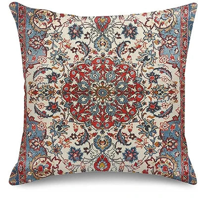 Mandala Pattern Brown Throw Pillowcase Home Decoration Pillow Cover Outdoor Cushion Sofa Cushion Cover Decoration