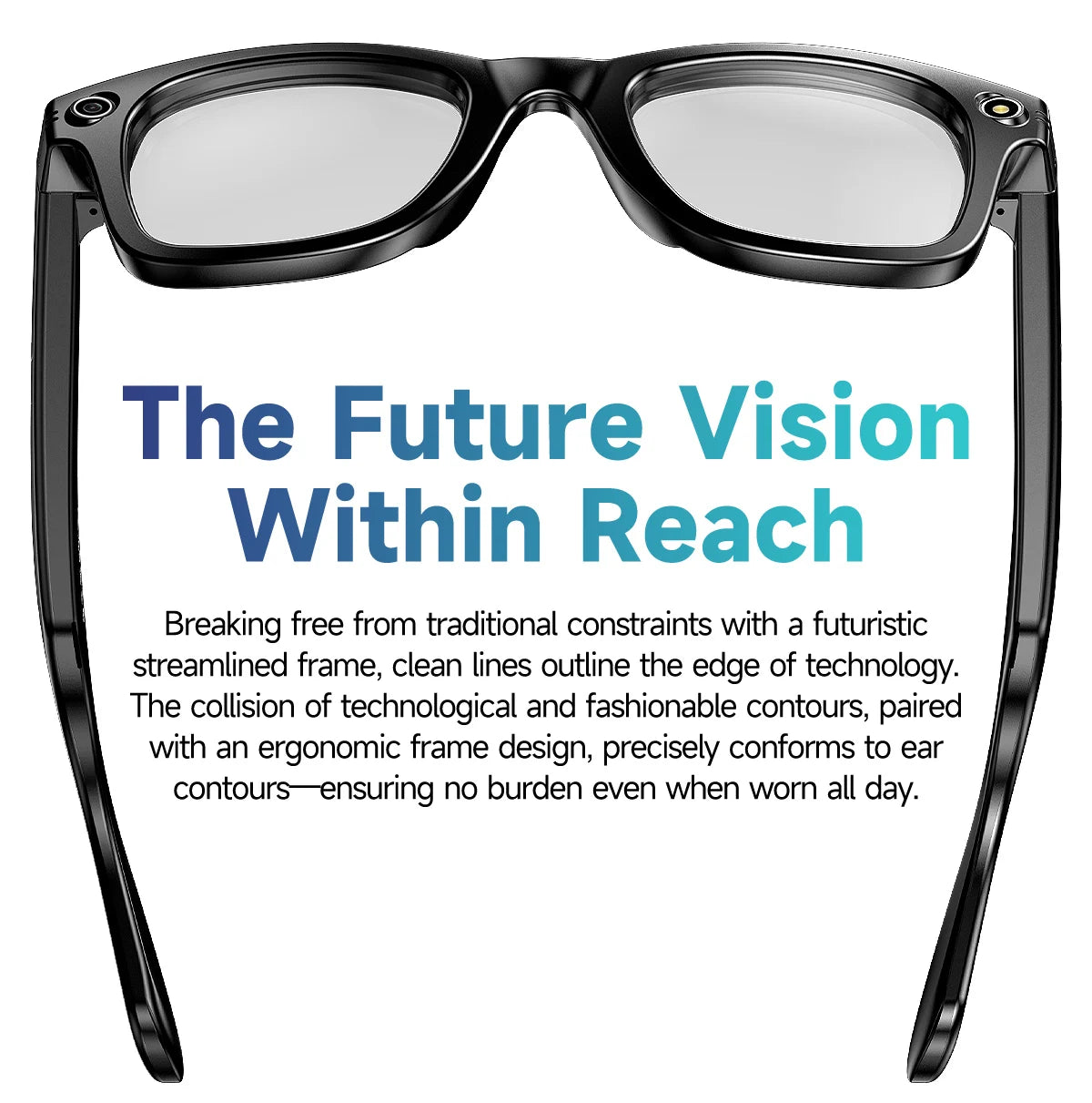 2026 Smart Glasses 8MP Camera WiFi Bluetooth Touch Control IP65 Waterproof AI Translation Noise Cancelling AI Glasses Women