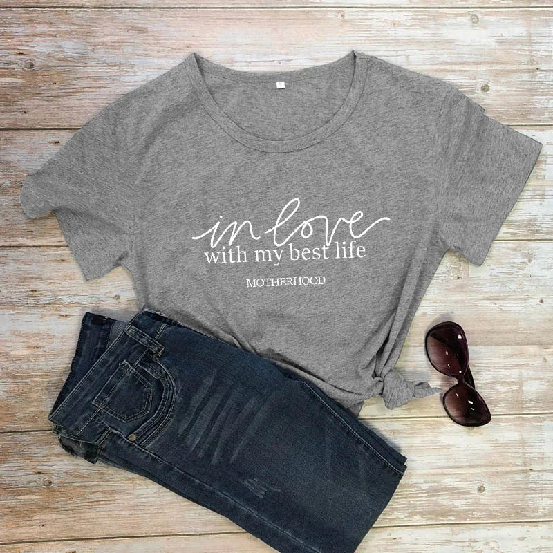 In Love With My Best Life Shirts - Inspirational Shirts | Merch Gone Viral