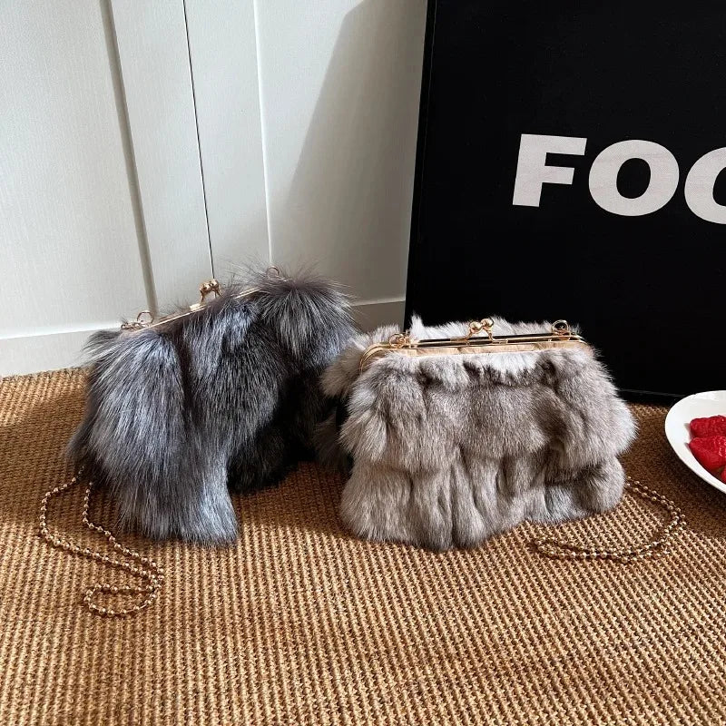 Luxury Soft Faux Fur Handbags | Merch Gone Viral