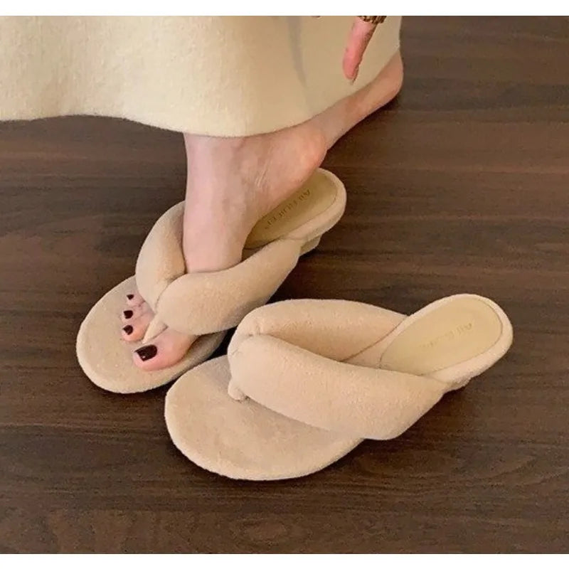 Comfort Soft Wedges Slippers Women Summer Sexy Clip Toe Flip Flops Fashion Non-slip Vacation Beach Slide Sandals Sandalias Mujer