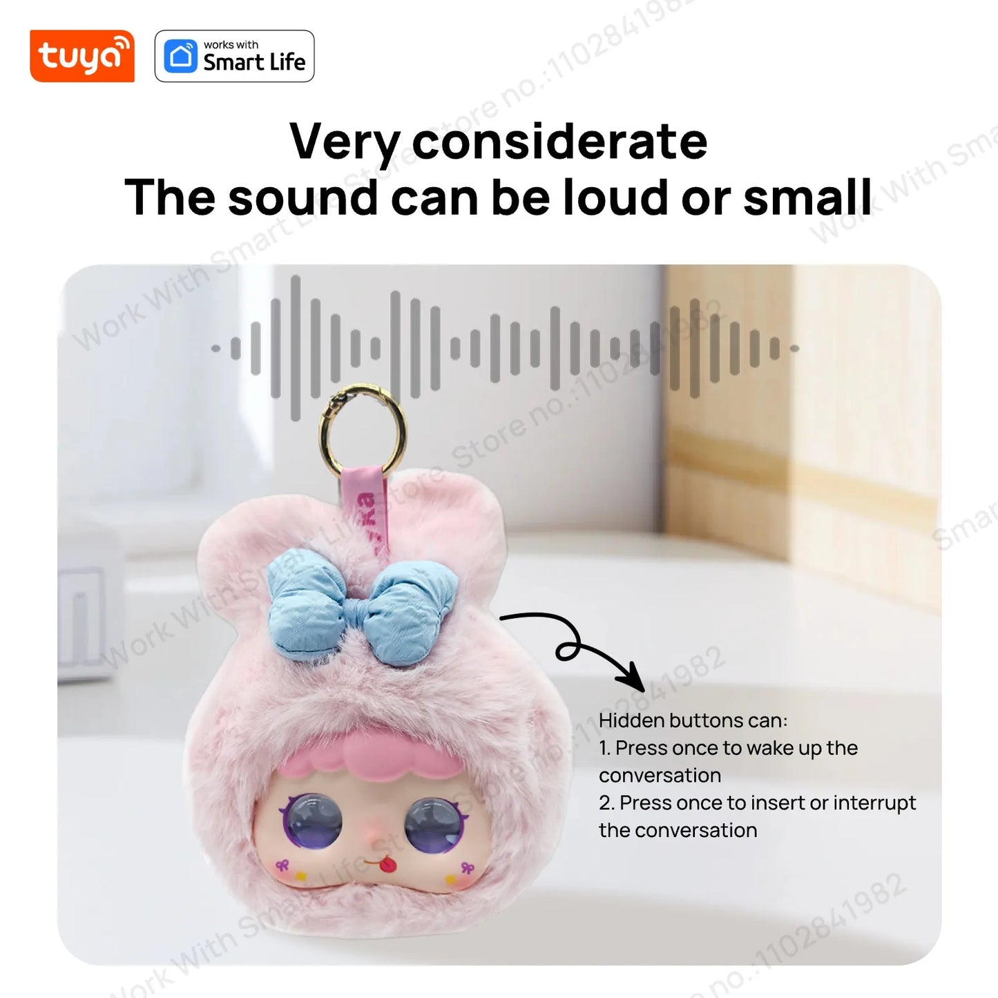 2026 Smart AI Plush Robot with LED Eyes & Voice Control – Interactive USB Rechargeable Companion for All Ages