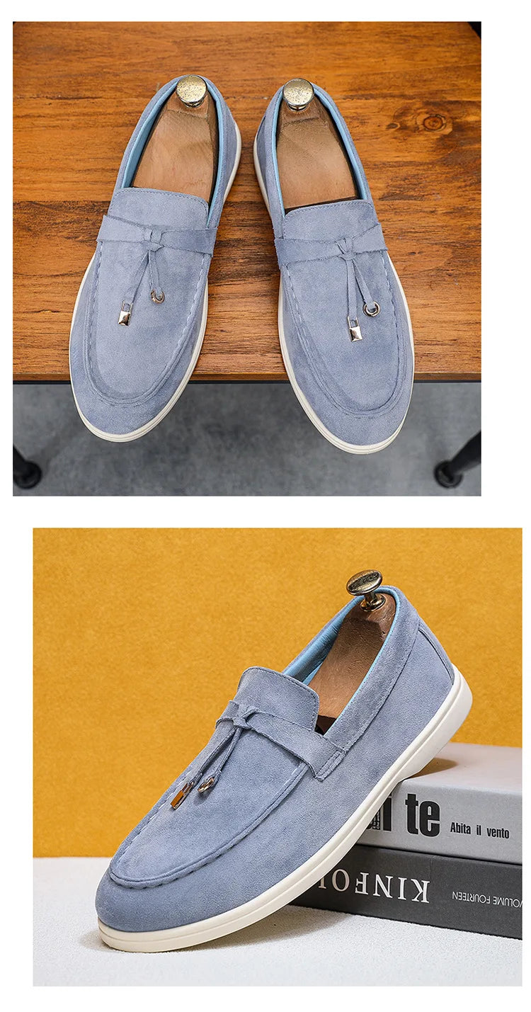2025 Classics Men's Slip on Loafers Lightweight Breathable Flats Non Slip Comfort Daily Casual Soft Sole Outdoor Walking Shoes