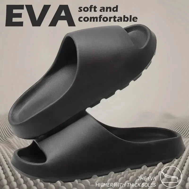 Coconut Slippers Cloud Thick-Soled Sandals Soft Bottom Beach Men Women EVA Slides COCONUT LUXURY