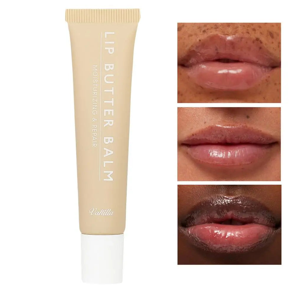 Crystal Lip Butter Balm - Moisturizing Jelly Oil Lipgloss with Brown Sugar Cherry Pink Tints