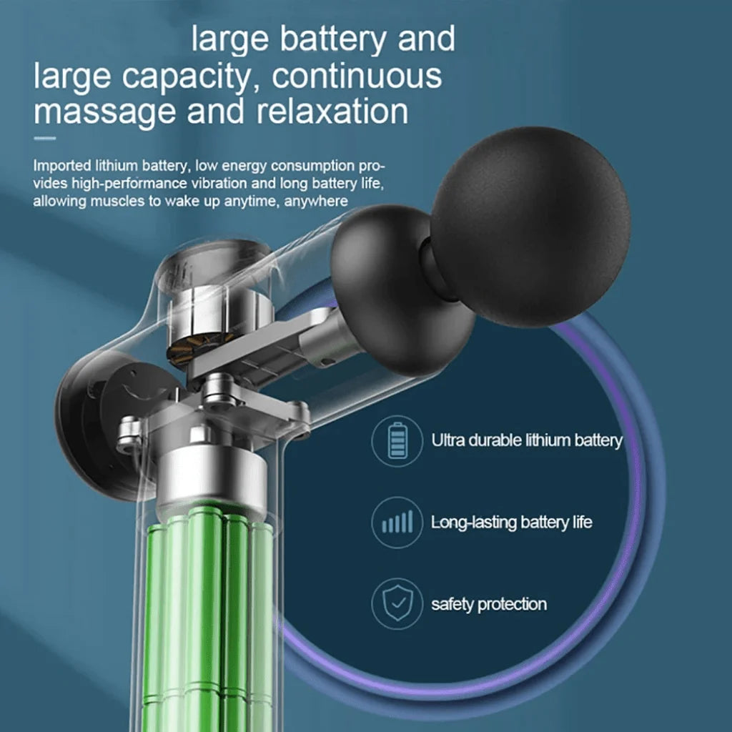 Portable Fascia Gun Vibration Massage Gun - Deep Muscle Relaxation Fitness Recovery Device