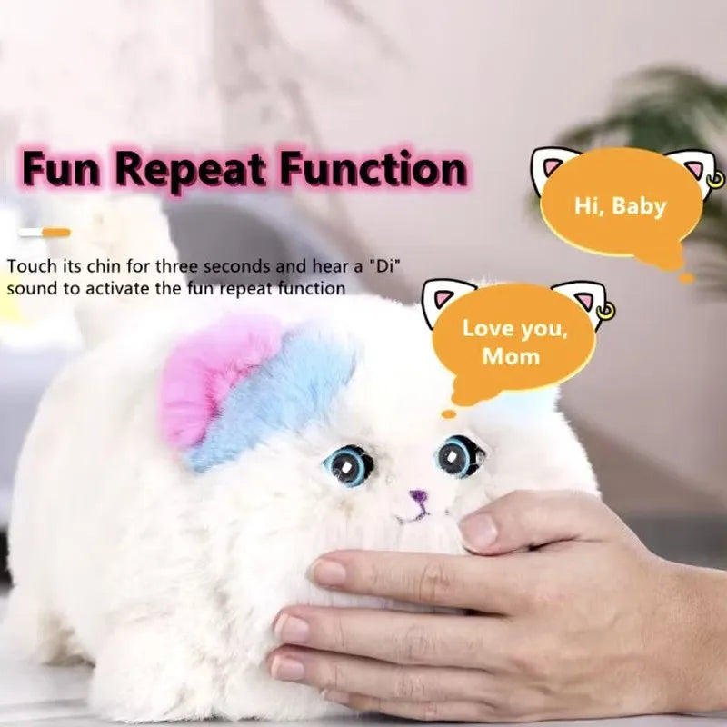 Interactive Huggy Cat Dog - Realistic Electric Plush Pet with Voice & Movement