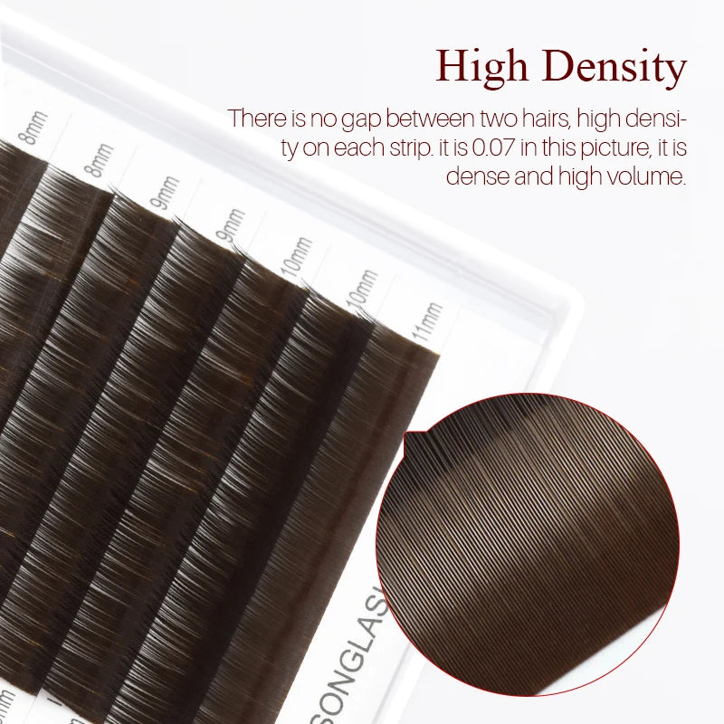 Brow Lashes I Eyebrow Extensions 12 Lines Per Piece Material Various Colors Soft and Resemble to Human Hairs